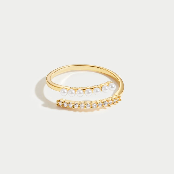 Bague Wrap Me en perles et cristaux